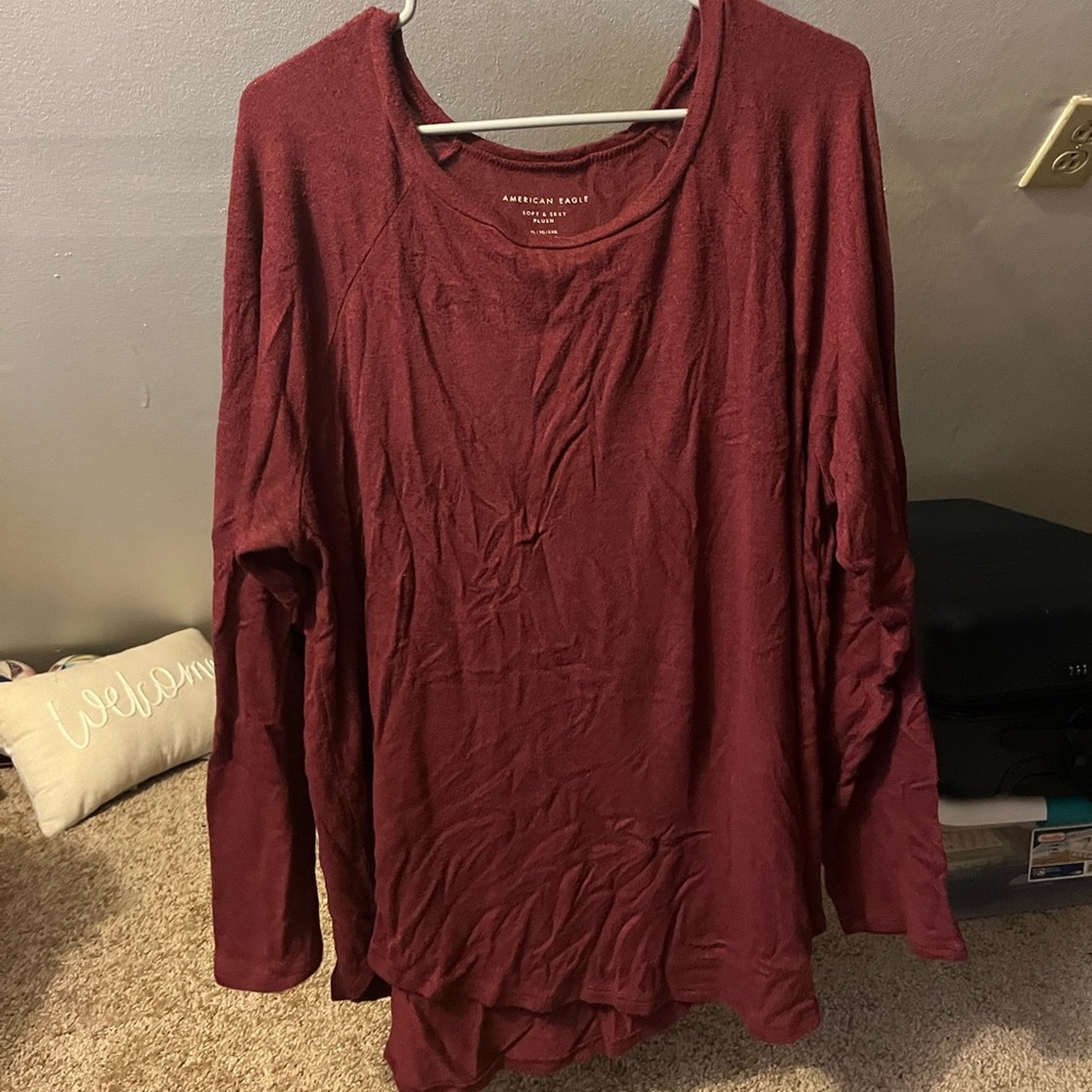 american eagle soft & sexy plush jegging sweater